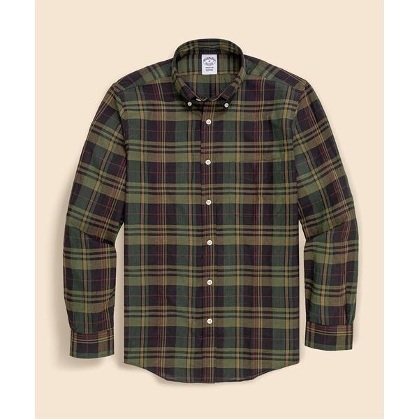 シャツ コットン　マドラスチェック　カジュアルシャツ　Regular Fit メンズ