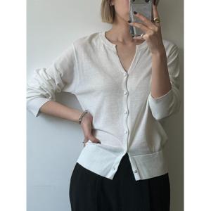 カーディガン Comfortable compact C/D コンフォータブルコンパクトカーディガン レディース