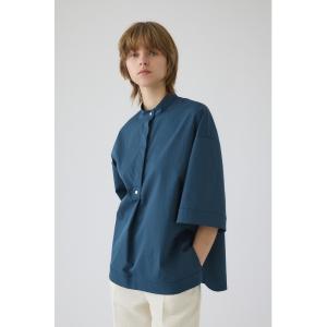 ブラウス シャツ Band collar detail tops バンドカラーディテールトップス レディース