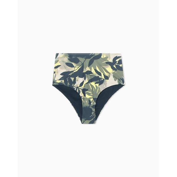 水着 「A|X アルマーニ エクスチェンジ」IA AXリーフプリント フロントリングビキニボトム レ...