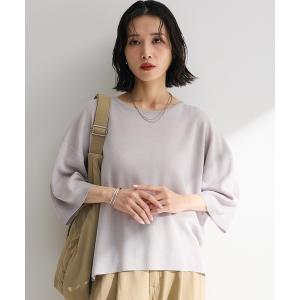 ニット セーター 七分袖機能ニットプルオーバー ...の商品画像