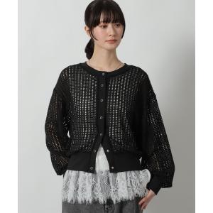 カーディガン メッシュスナップカーディガン / 665520 レディース