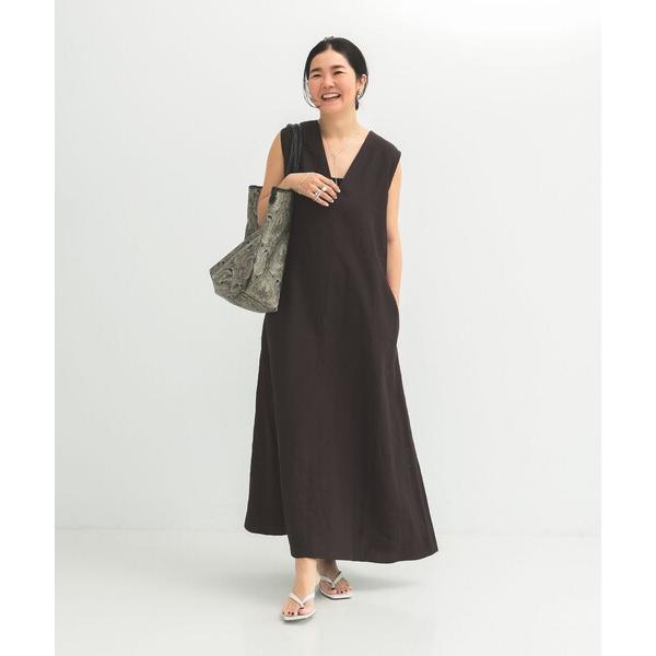 ワンピース シンプル リネン 2WAY ドレス .M