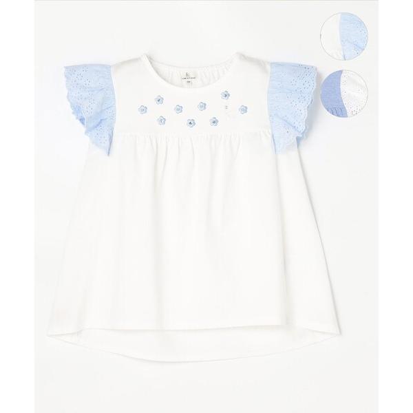 tシャツ 「80-100cm」 petit fleur エンブロイダリーチュニック キッズ 子供服