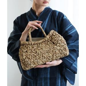 utatane かごバッグ カゴバッグ かごバッグ やまぶどう 極細編 削 短手