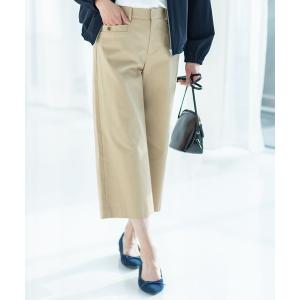 パンツ ストレッチクロプトパンツ「後ろウエストゴム」 レディース