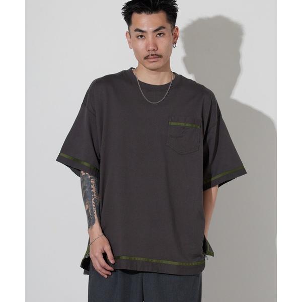 tシャツ FACETASM/ファセッタズム サイドジップ 配色ラインテープ TEE 2026年春夏 ...