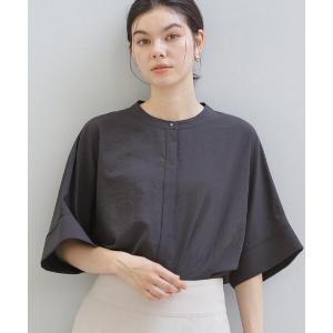 ブラウス シャツ 夏 「高レビュー/体型カバー」さらっと快適 ドルマン5分袖ブラウス レディース