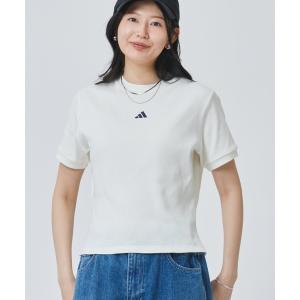 アディダス　adidas tシャツ 半袖 「別注」アディダス adidas アルペン リブ 半袖Tシャツ 限定コラボ レディース