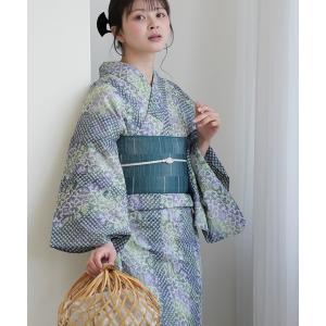 浴衣 有松絞り浴衣3点セット utatane 若葉ゆらぎ レディース