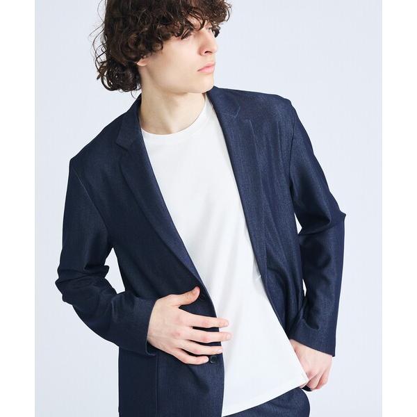 ジャケット テーラードジャケット 「セットアップ対応」デニムライクツイル シングルジャケット メンズ...
