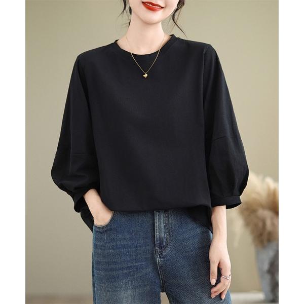 tシャツ 立体感×バルーンスリーブトップス レディース