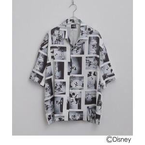 シャツ Disney capsule collection 総柄シャツ メンズ レディース