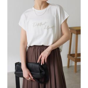 tシャツ 半袖 ミニビーズロゴフレンチTシャツ ...の商品画像