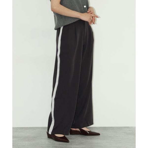 パンツ 配色トラックパンツ レディース