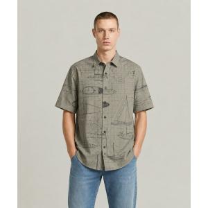 シャツ 半袖 Festival Relaxed Shirt/マッププリントリラックスシャツ メンズ レディース