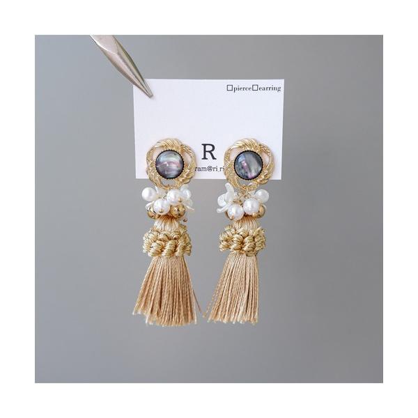 ピアス 「R」911 タッセルピアス(MA) レディース