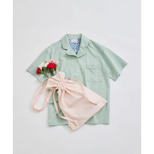 パジャマ ルームウェア 「綿100%」60/2 やわらか天竺 半袖開襟パジャマ MADE WITH LIBERTY FABRIC レディース