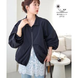 UVカットスタンドシャツブルゾン