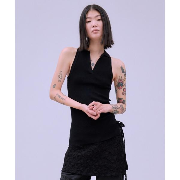 タンクトップ ノースリーブ AMERICAN SLEEVE KNIT POLO / アメリカン スリ...