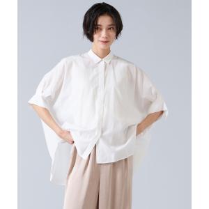 ブラウス シャツ オーガニックコットンワイドシャツ レディース