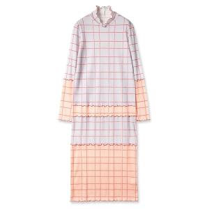 「mintdesigns」 長袖ワンピース 2 サックスブルー レディース