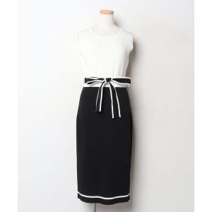 「JULIA BOUTIQUE」 ニットワンピース LONG ブラック レディース