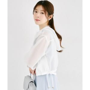 tocco closet（トッコ クローゼット） サイドリボン付きシアーブルゾン
