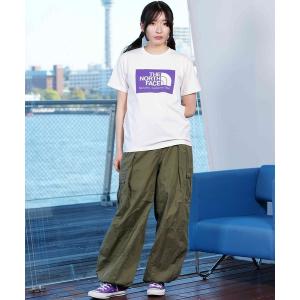 「THE NORTH FACE」 半袖Tシャツ L ホワイト レディース