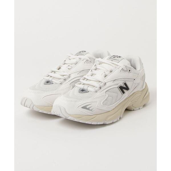「New Balance」 ローカットスニーカー 24.5cm オフホワイト レディース