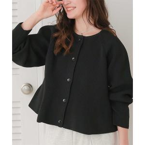 「titivate」 ニットカーディガン S ブラック レディース