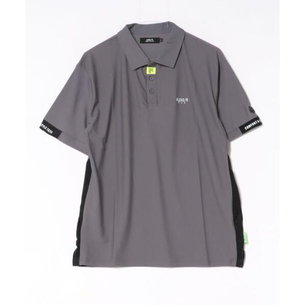 ポロシャツ (RM)「LUXE/R GOLF」ストレッチ スムース ロゴ ポロシャツ メンズ レディ...