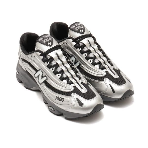 「New Balance」 ローカットスニーカー 24.0cm シルバー メンズ