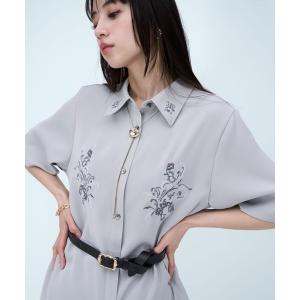 ブラウス シャツ トロミシシュウシャツ(HARE) レディース