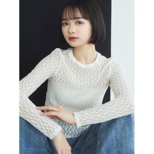 「Stylevoice for xxx」 長袖カットソー FREE オフホワイト レディース