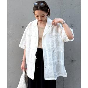 ブラウス シャツ 「UNISEX」レース刺繍シャツ/WEB限定 レディース メンズ