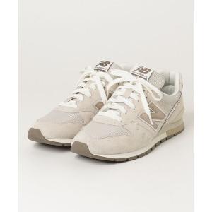 「New Balance」 ローカットスニーカー 24.5cm ベージュ メンズ