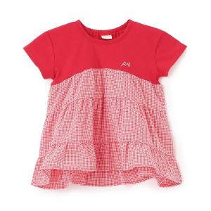 tシャツ 「リンク」ドッキングティアードTシャツ キッズ 子供服 女の子