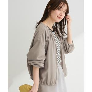 ブルゾン アウター ドロストネックシアーブルゾン レディース