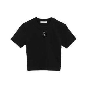 tシャツ CLANE/クラネ/LOGO CROPPED TIGHT TEE レディース
