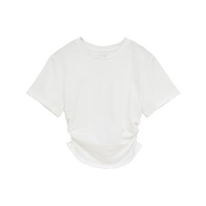 tシャツ CLANE/クラネ/SHIRRED HEM COMPACT TOPS レディース
