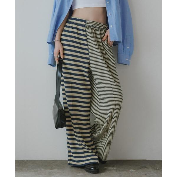 スウェットパンツ ジャージ R.P.miller/ミラー 切り替えボーダーパンツ 2026年春夏 レ...