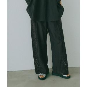 パンツ meets India/レース刺繍パンツ/625307 レディース
