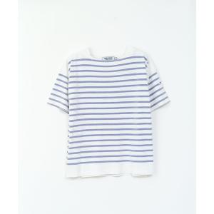 tシャツ 「 MONTKEMMEL / モンケメル 」バスクボーダー　ウォッシュ加工　ショートスリーブTシャツ レディース メンズ