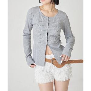 カーディガン 「WEB限定」ナポレオンナローカーデ レディース