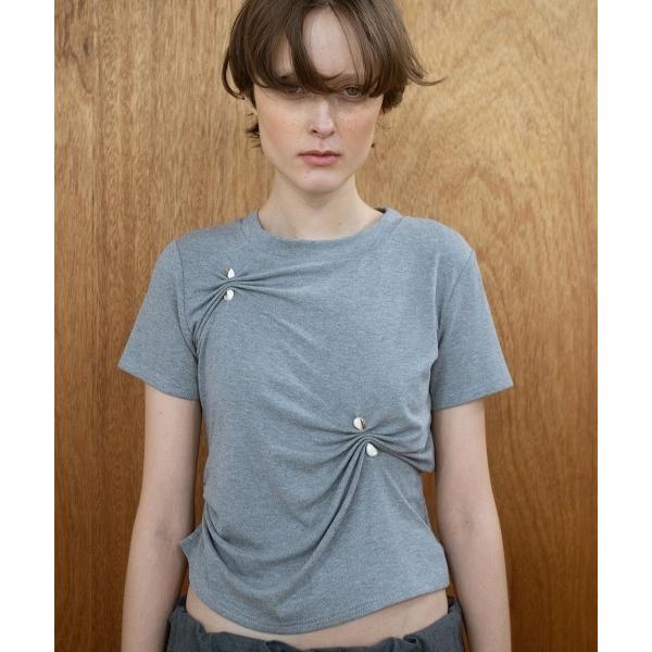 tシャツ Stone Pinched Lyocel Tee レディース