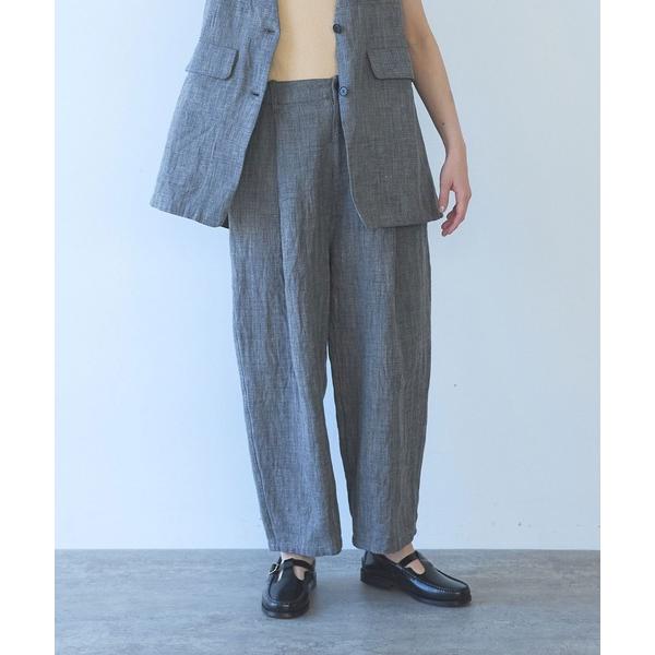 パンツ Hemp/C heringbone　back gum pants レディース