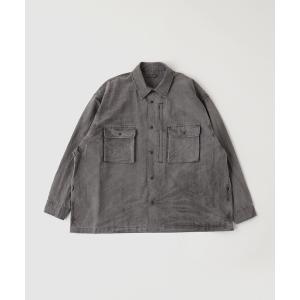 シャツ is-ness / イズネス Pigment-Dyed Long-Sleeve Shirt メンズ