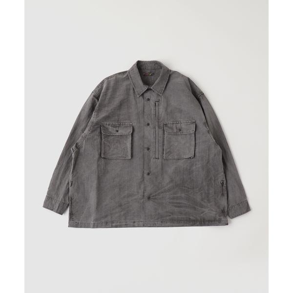 シャツ is-ness / イズネス Pigment-Dyed Long-Sleeve Shirt ...