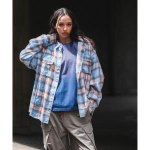 シャツ UNION TOKYO EXPO LS SHIRT ユニオントーキョー チェックシャツ メンズ レディース